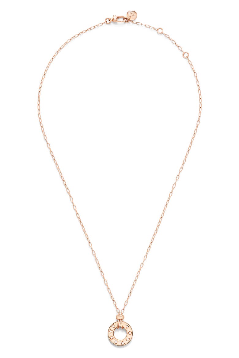 Catene Traditional Diamond Pendant Necklace, Alternate, color, 18K YELLOW GOLD