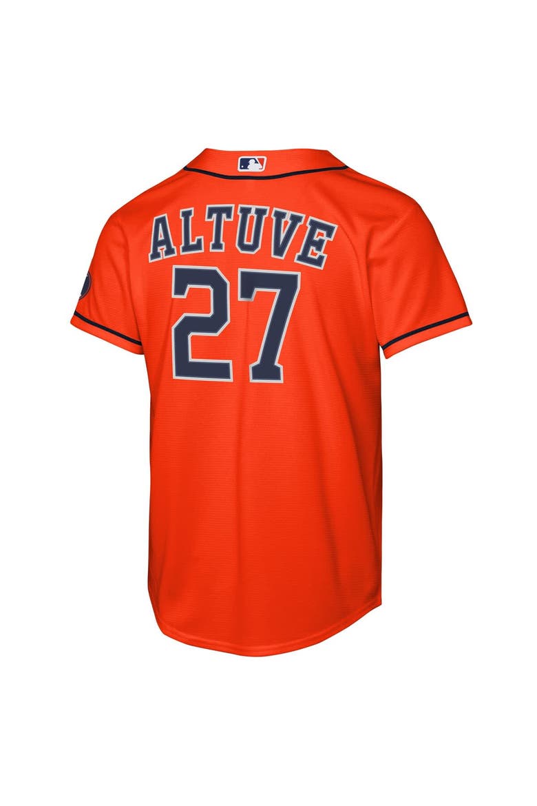 Youth Nike Jose Altuve Orange Houston Astros Alternate Stadium Jersey, Alternate, color, Orange