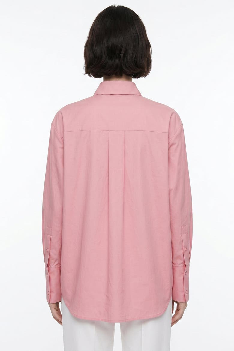 Fauve Long Sleeve Embroidered Cuffed Shirt, Alternate, color, Pink