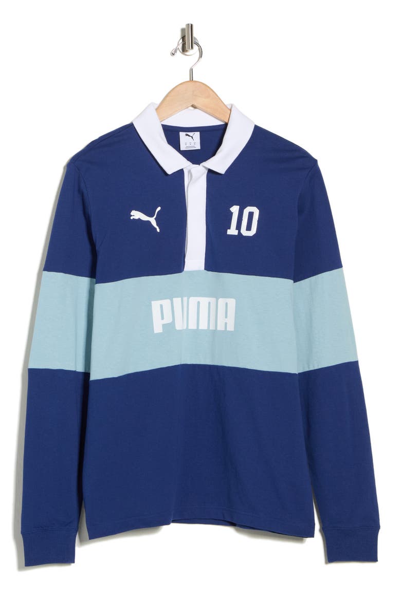 Sport Cotton Rugby Shirt, Alternate, color, BLUE JEWEL