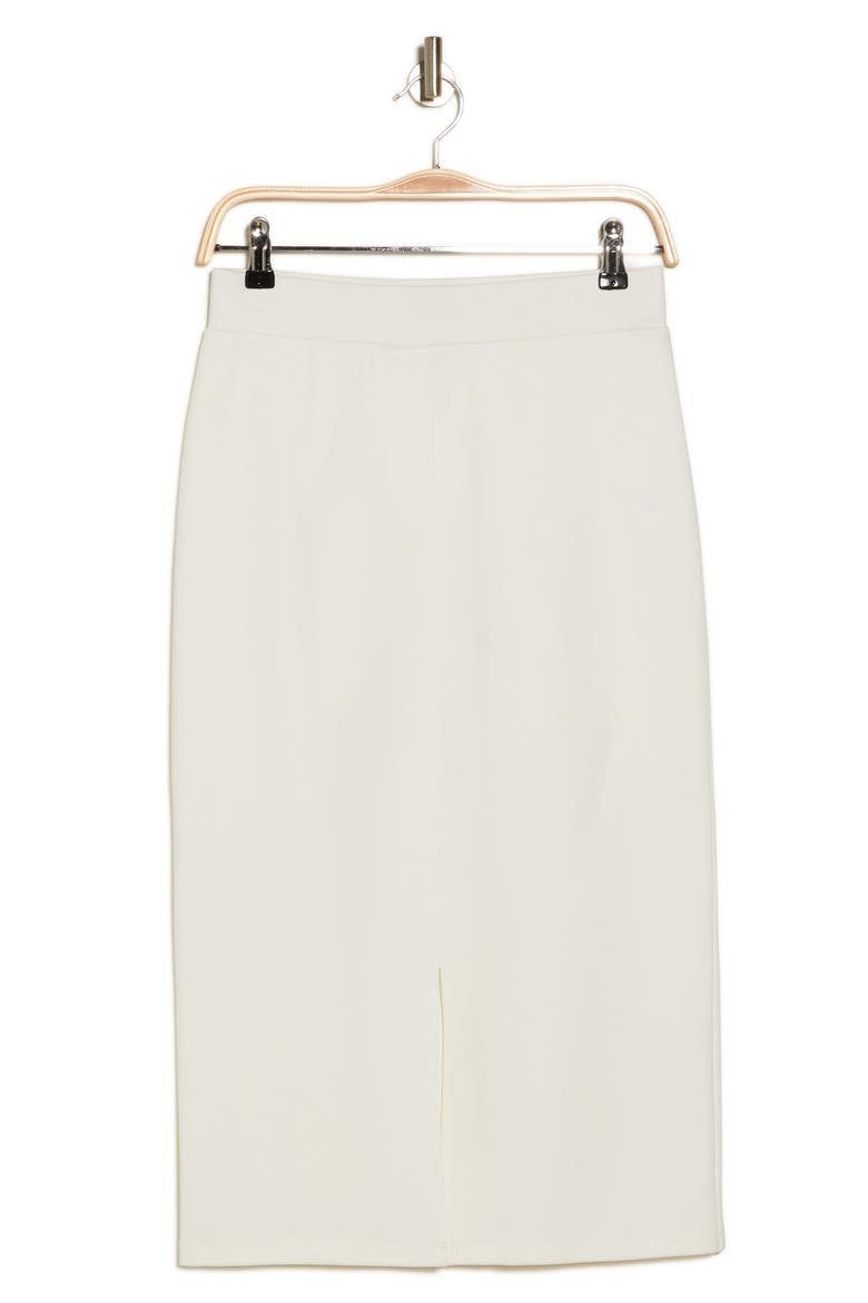 Kim Ponte Pencil Skirt, Alternate, color, GARDENIA