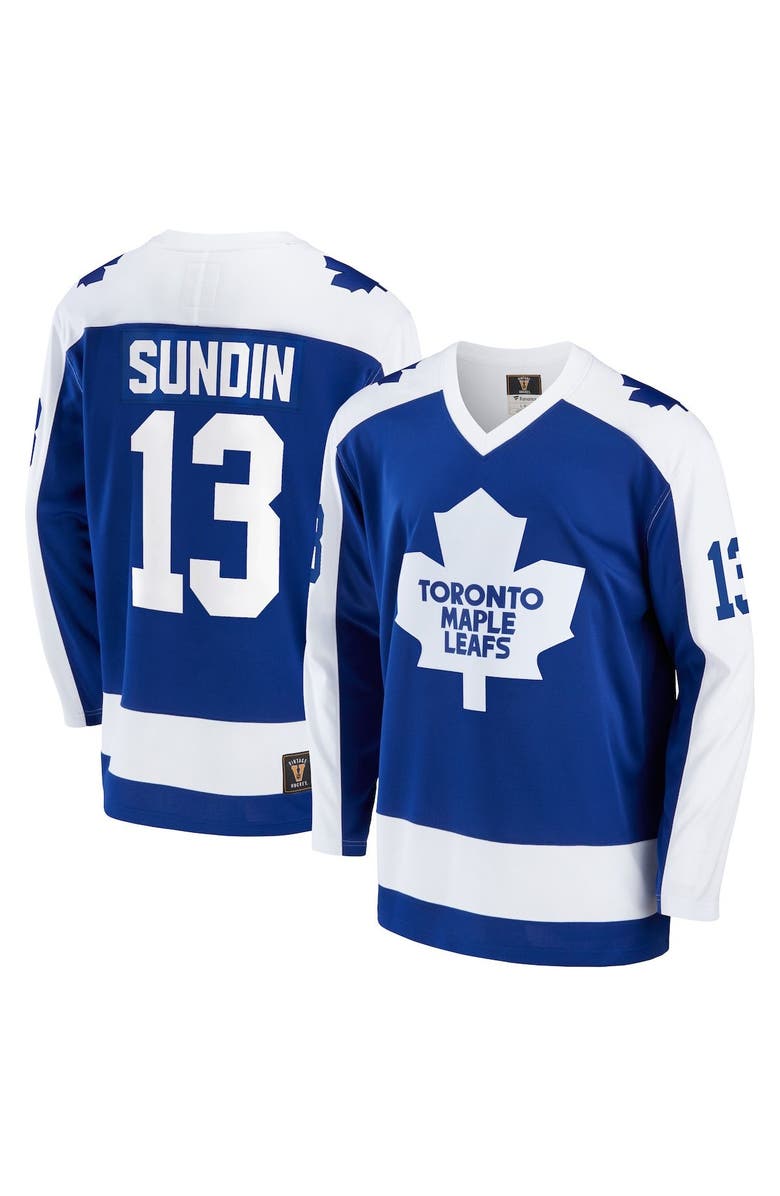FANATICS Men's Fanatics Branded Mats Sundin Blue Toronto Maple Leafs Breakaway Retired Player Jersey, Main, color, 