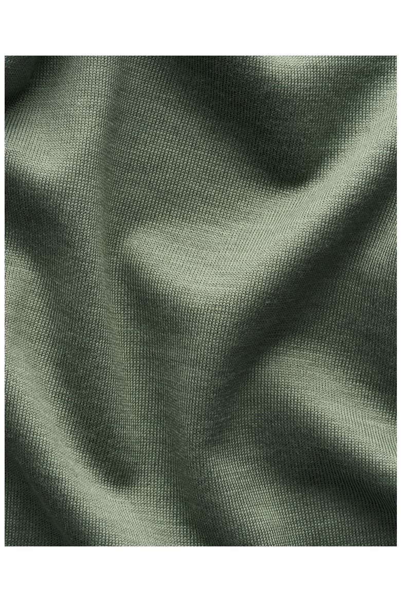 Silk & Cotton T-Shirt, Alternate, color, DARK GREEN