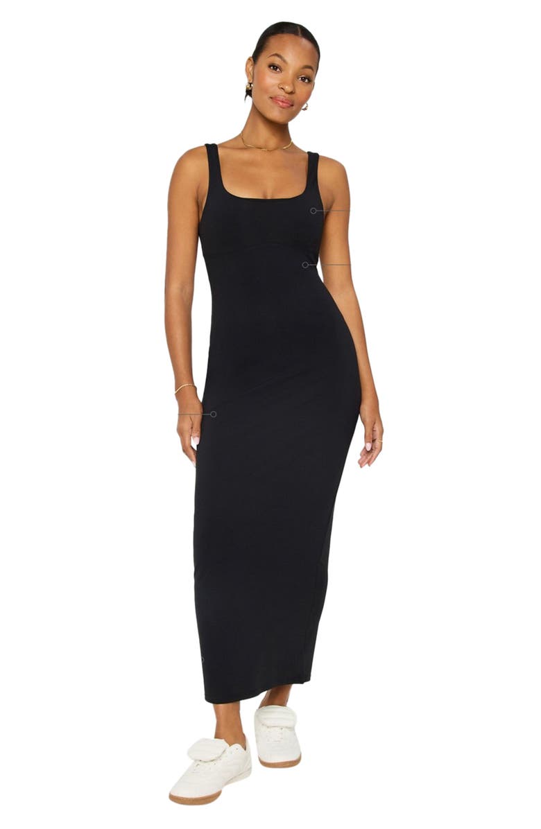 Fabletics PureLuxe Maxi Dress, Main, color, Black