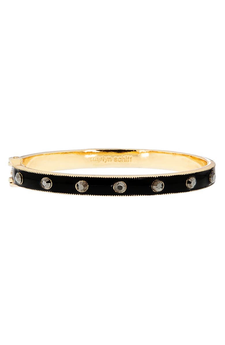 MARLYN SCHIFF Reece Hinge Bracelet, Main, color, Gold/ Black