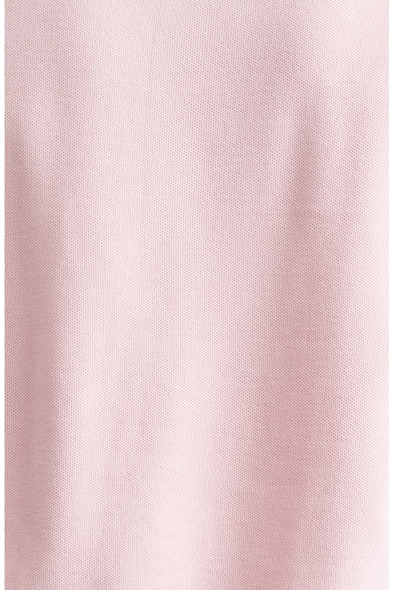 Silk & Cotton Piqué Polo, Alternate, color, ROSEBLOOM