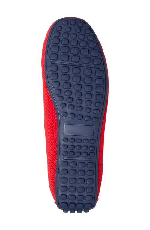 Dearfoams Hazel Stretch Knit Driving Loafer Slipper In True Red