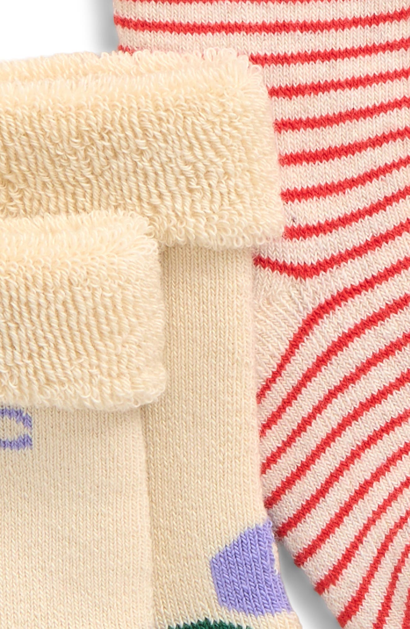 Bobo Choses BC Stamp Bloom Assorted 2-Pack Cotton Blend Crew Socks ...