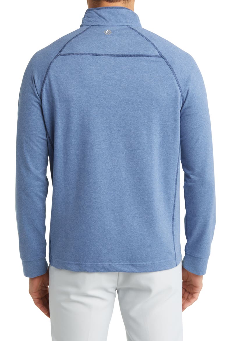 XC4® Quarter Zip Piqué Performance Golf Pullover, Alternate, color, BLUE
