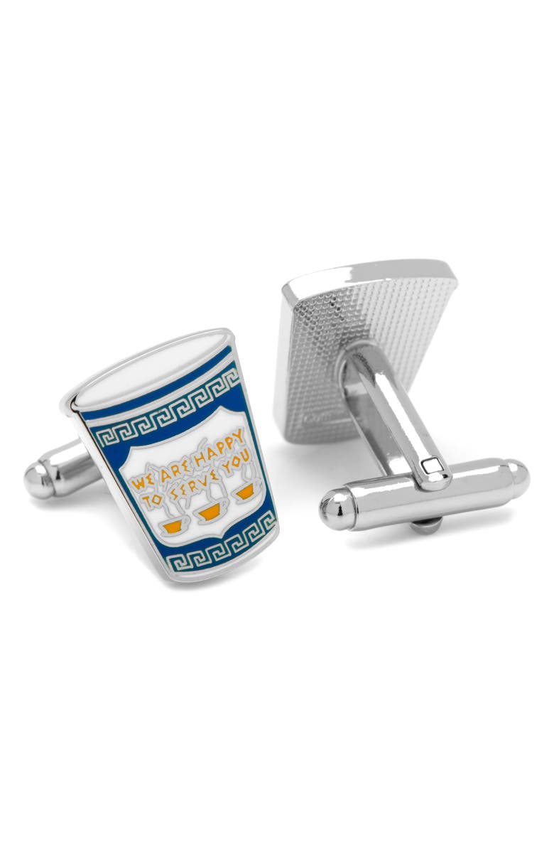 Cufflinks, Inc. Greek Coffee Cup Cuff Links, Alternate, color,