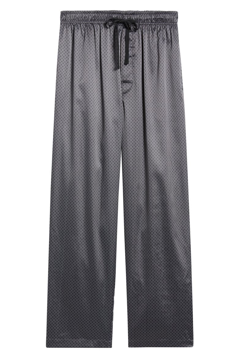 Dreams of Satin Pajamas Pants, Alternate, color, BLACK