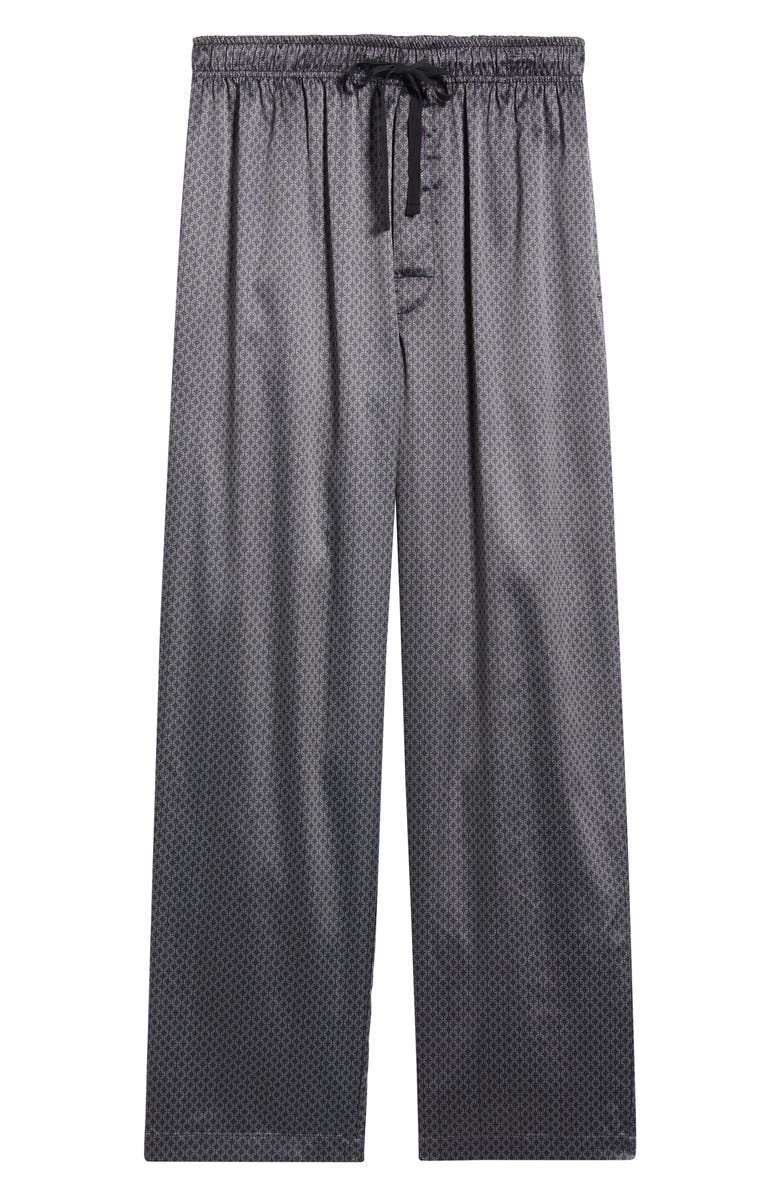 Majestic International Dreams of Satin Pajamas Pants, Alternate, color, Black