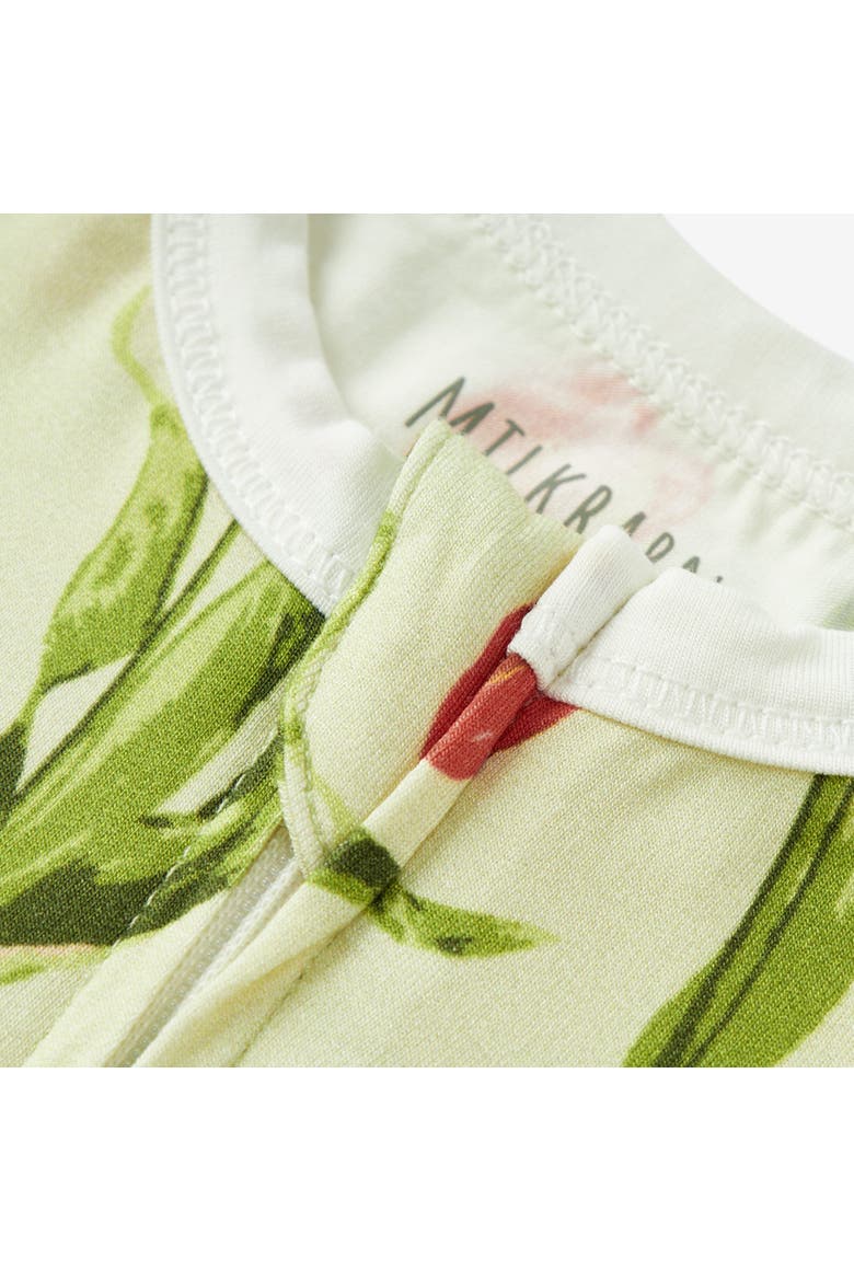 Luxe Stretch Zipper Pajama, Alternate, color, Tulip