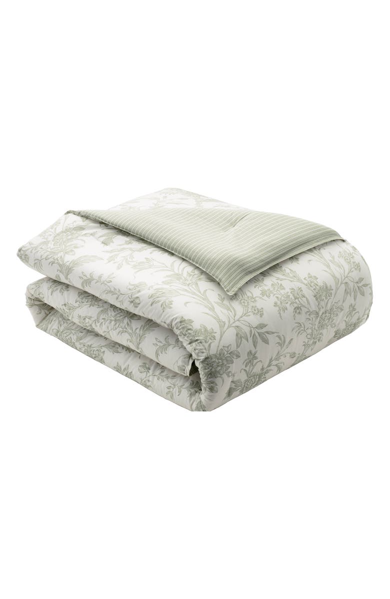 Laura Ashley Natalie Comforter & Sham Set, Main, color, Sage