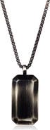 INVICTA Mens' Brushed Stainless Steel Dog Tag Necklace