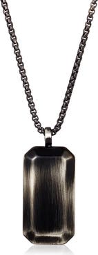 INVICTA Mens' Brushed Stainless Steel Dog Tag Necklace