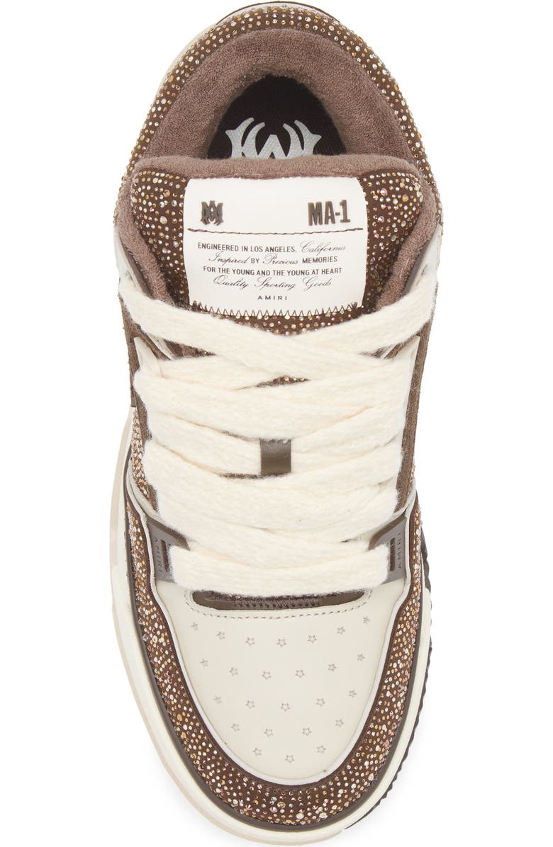 AMIRI Crystal MA-1 Sneaker, Alternate, color, Dark Brown