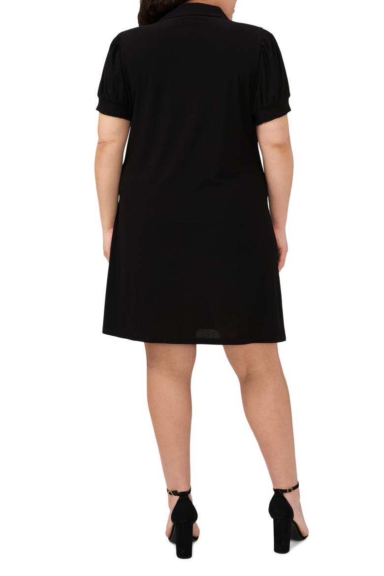 Knit Polo Dress, Alternate, color, RICH BLACK
