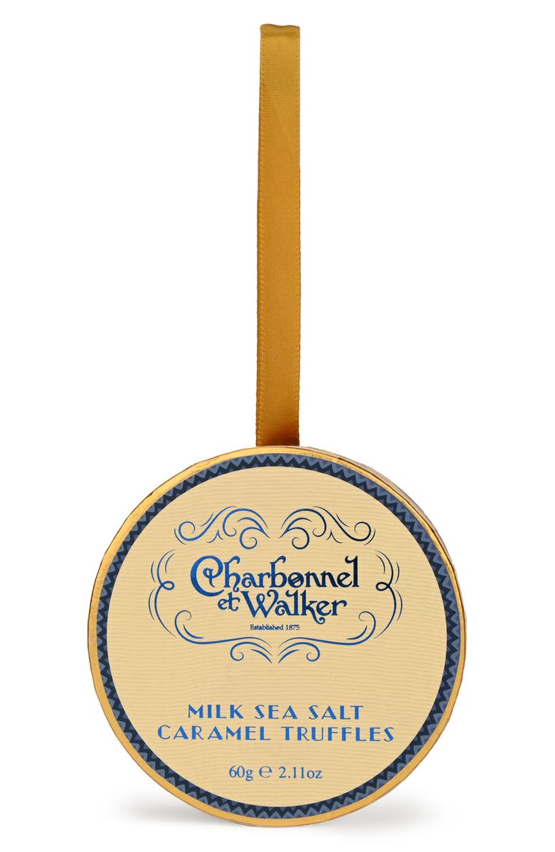 Charbonnel et Walker Milk Sea Salt Caramel Truffle Ornament Box, Alternate, color, 