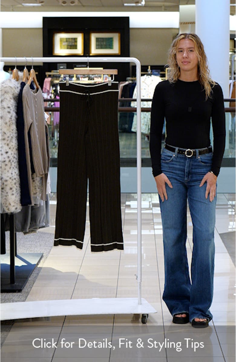 Alondra Wide Leg Rib Pants, sales video thumbnail