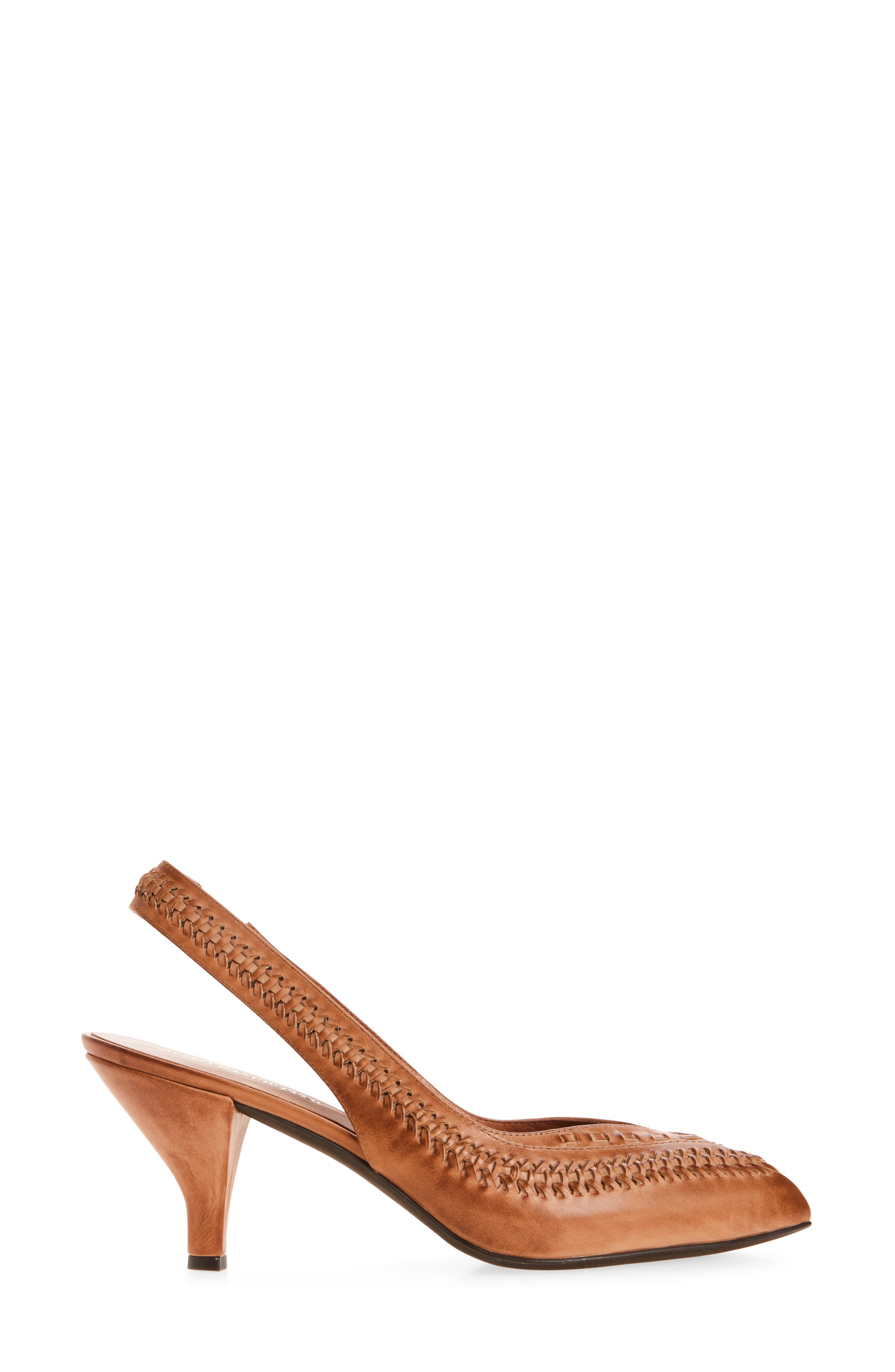 Madre Slingback Pointed Toe Pump, Alternate, color, NATURAL RUBOFF