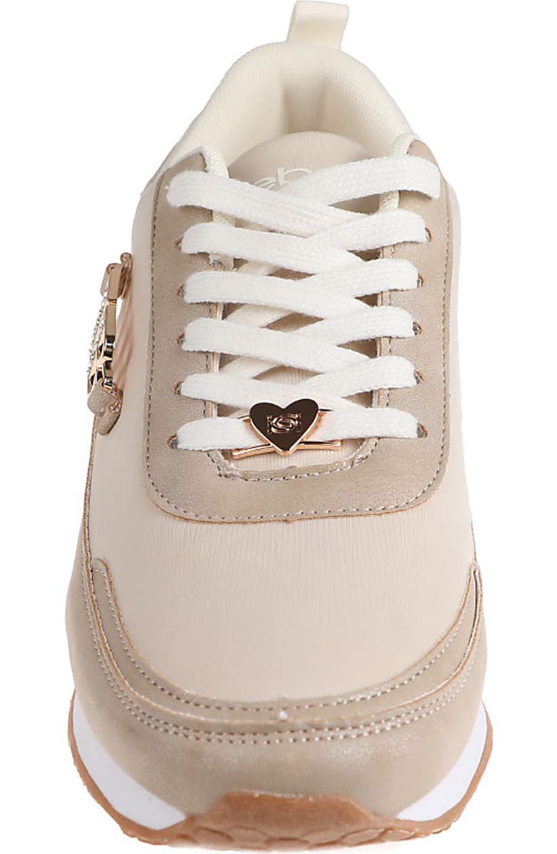 bebe Mixed Media Jogger Sneaker, Alternate, color,