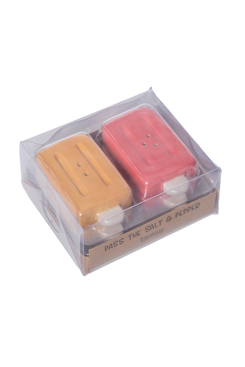 Dolomite Double Sticks Popsicles Salt and Pepper Set of 2 Multicolored for Spring Serving and Entertaining, Alternate, color, Multicolored