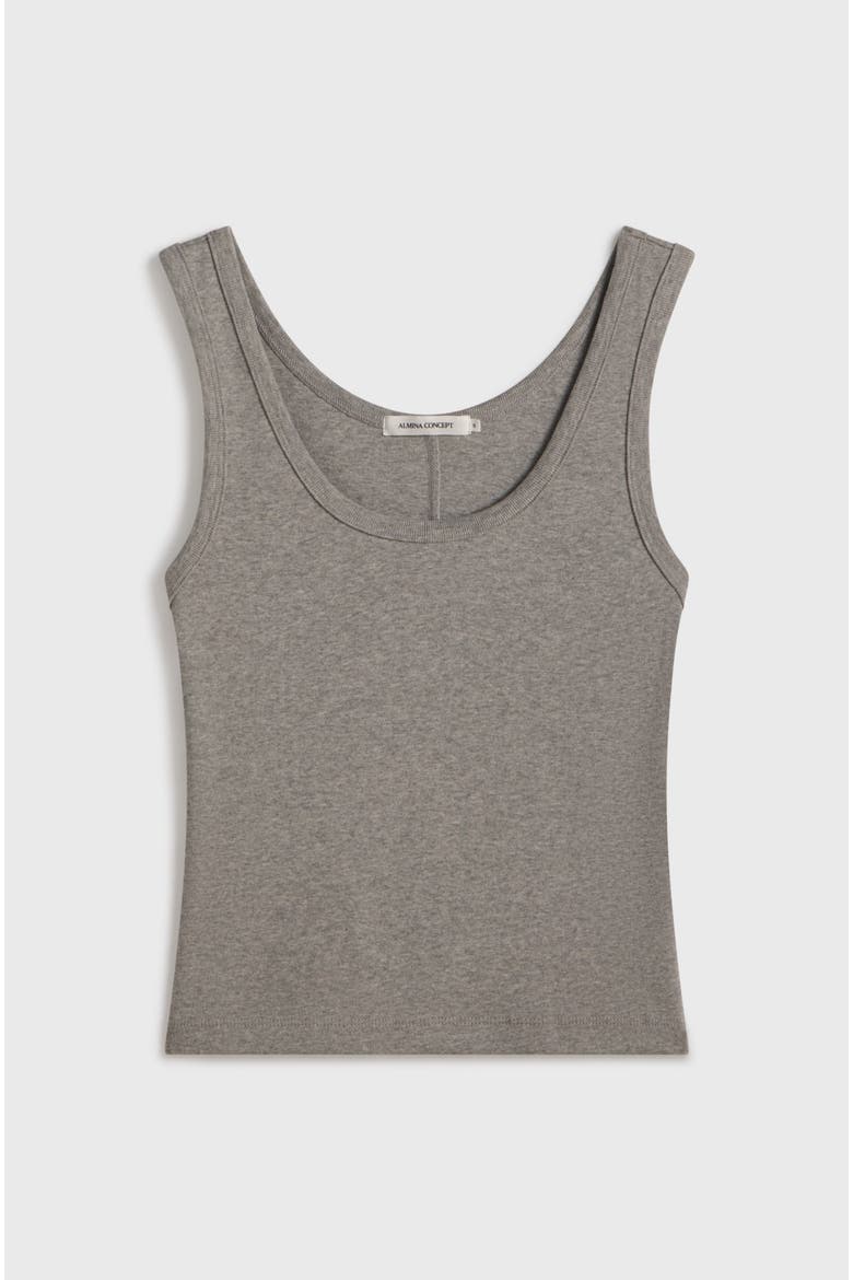 U Neck Tank, Alternate, color, Grey