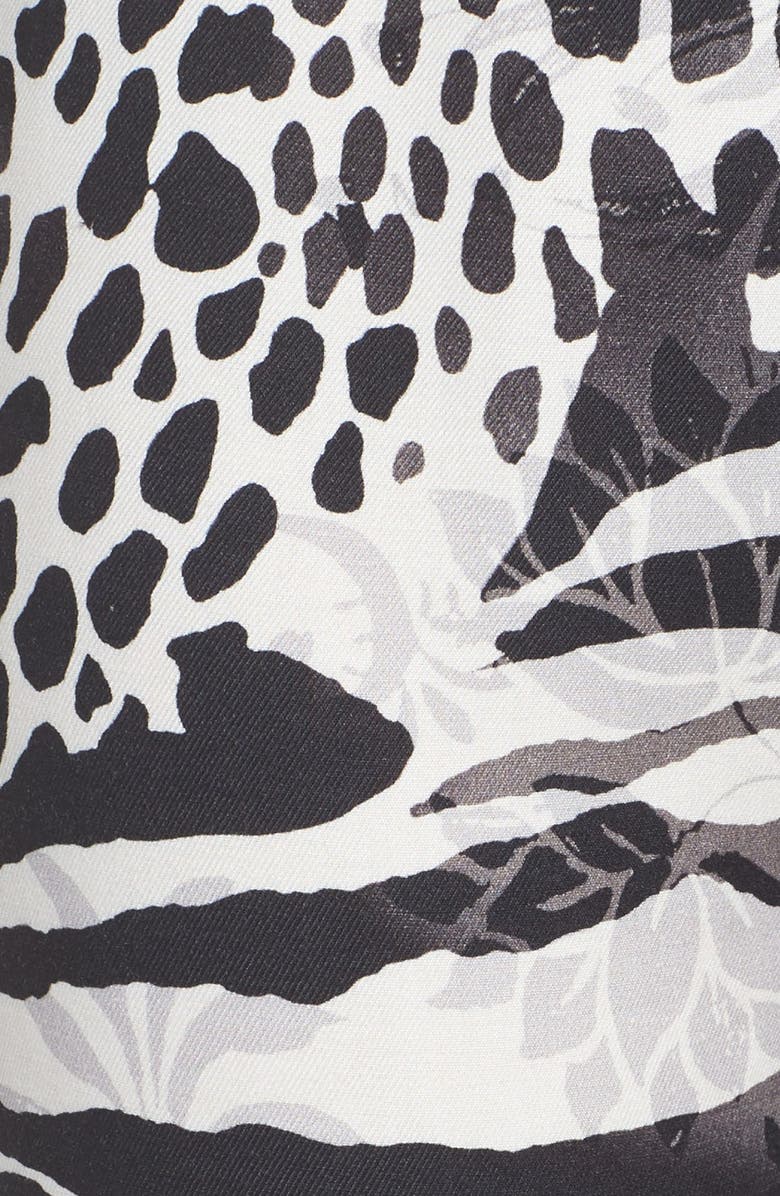 Josie 'Edgy Garden' Print Pajama Pants, Alternate, color, Black