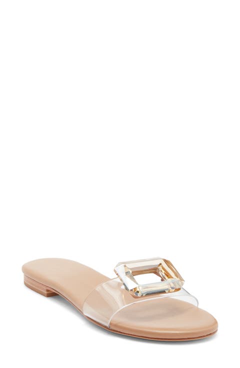 Phillis Transparent Slide Sandal (Women)