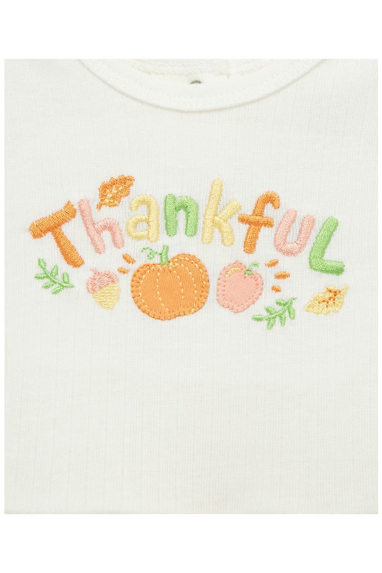 Kids' Thankful Bodysuit, Pants & Headband Set, Alternate, color, PINK MULTI