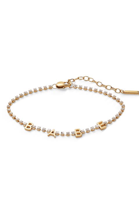 Babe Tennis Chain Bracelet