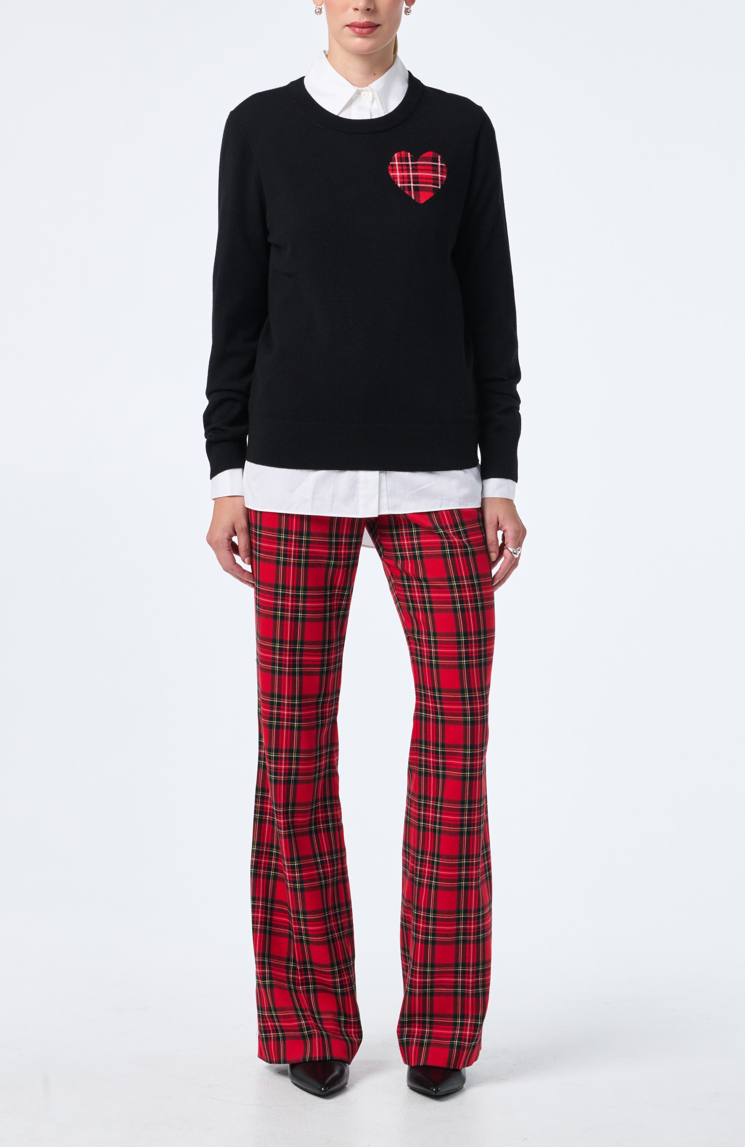 Plaid Heart Sweater - image 2