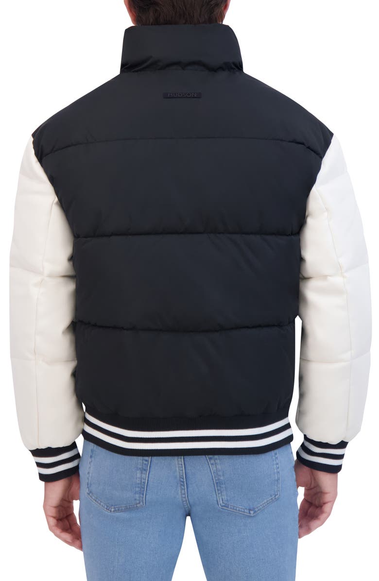 Hudson Jeans Varsity Puffer Jacket, Alternate, color,