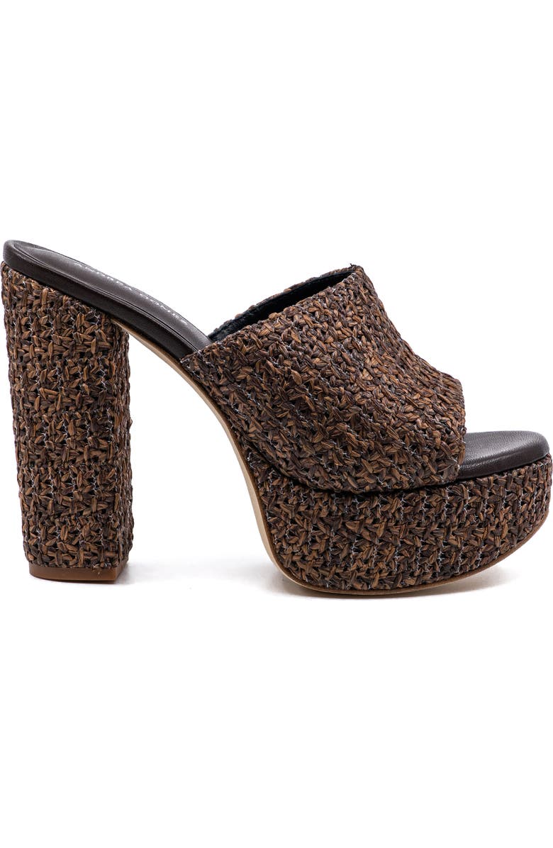 Andrea Gomez Fabiola Raffia Platform, Main, color, Brown