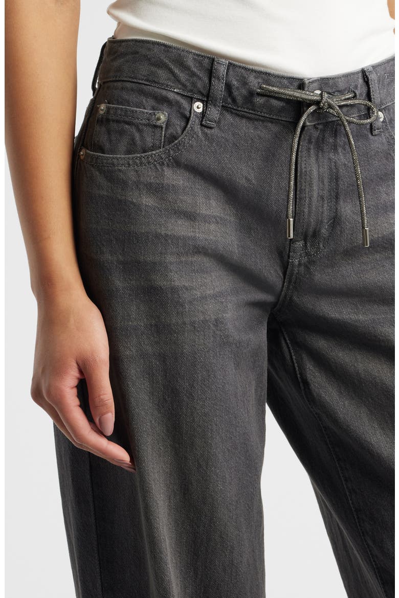 Aubrey Wide Leg Jeans, Alternate, color, GRAY