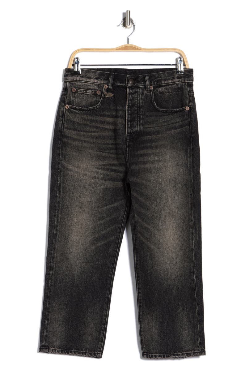 R13 Tailored Drop Straight Leg Jeans, Alternate, color, Arvin Black