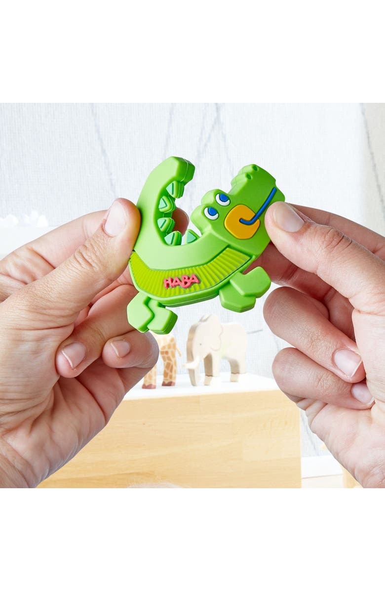 HABA Crocodile Silicone Teething and Grasping Baby Toy, Alternate, color, Multi