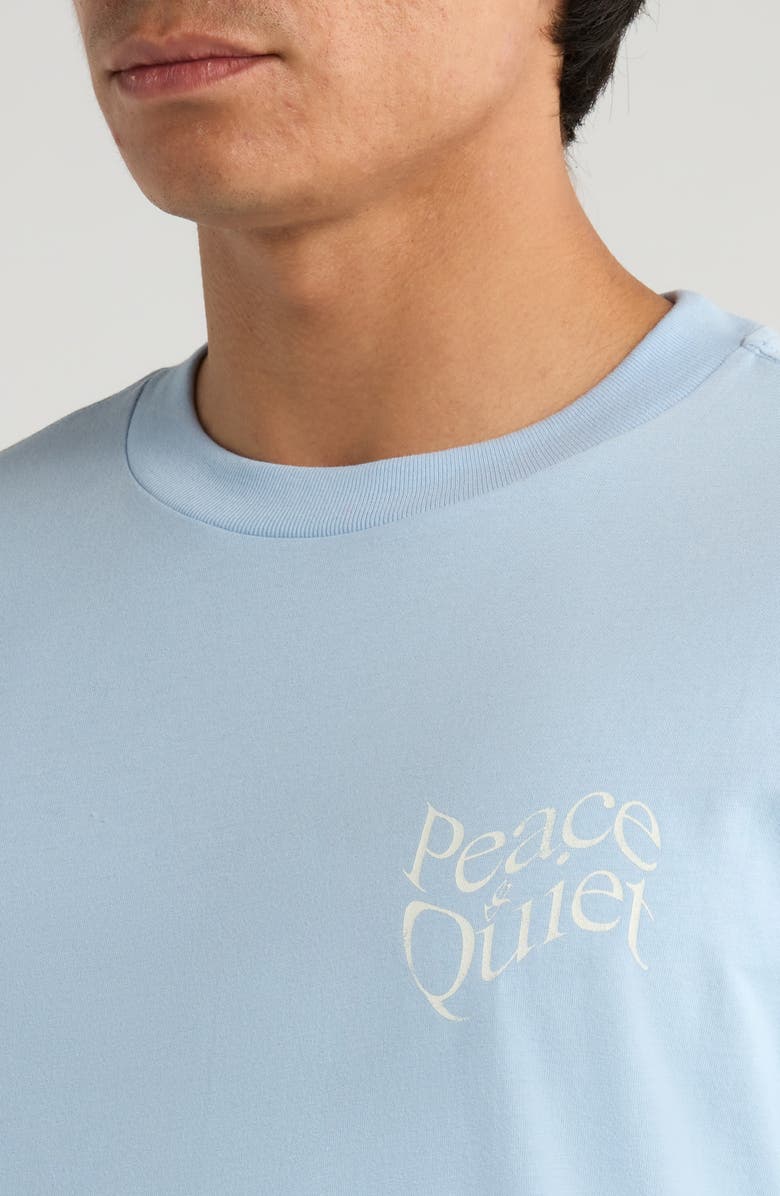 Museum of Peace & Quiet Wordmark Cotton Graphic T-Shirt, Alternate, color, Baby Blue