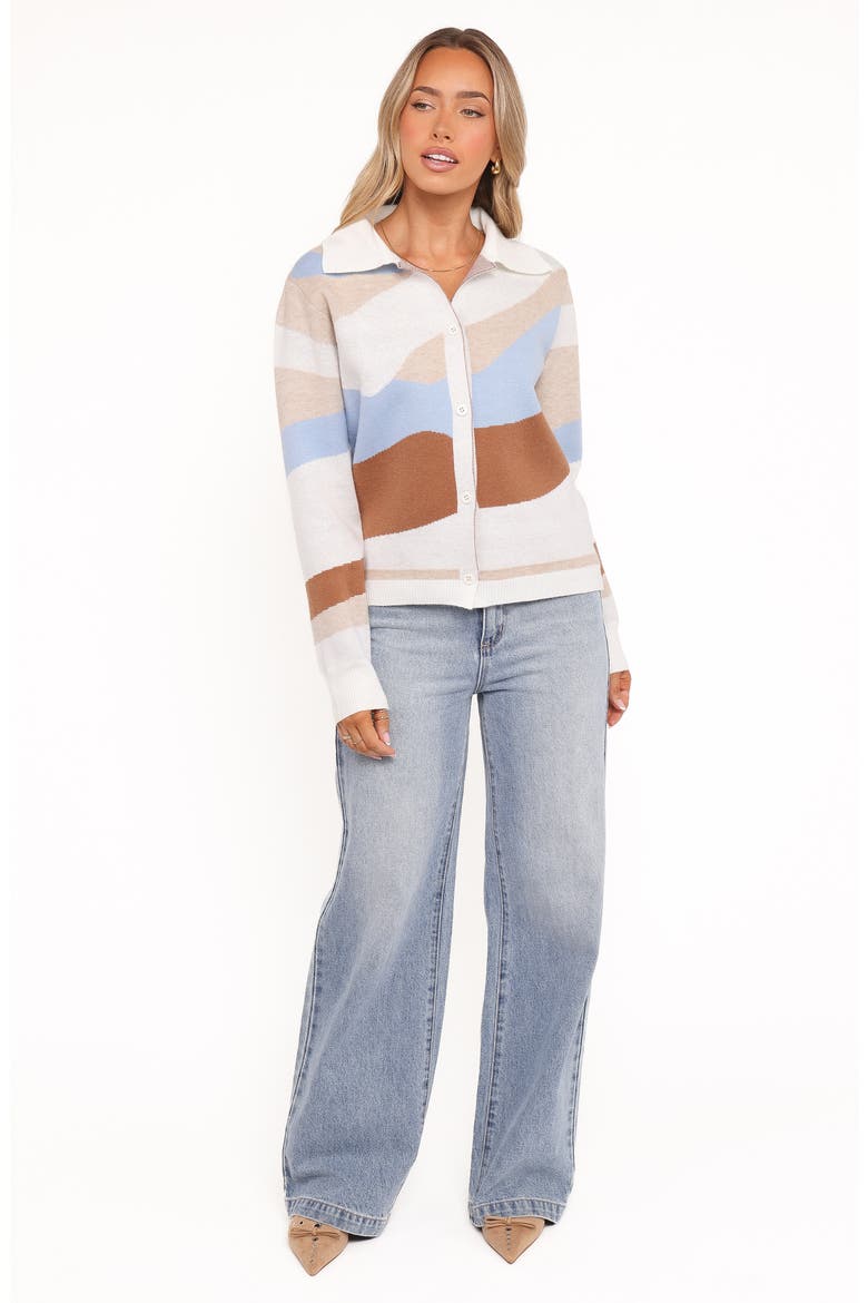 Tulula Colorblock Jacquard Cardigan, Alternate, color, CREAM