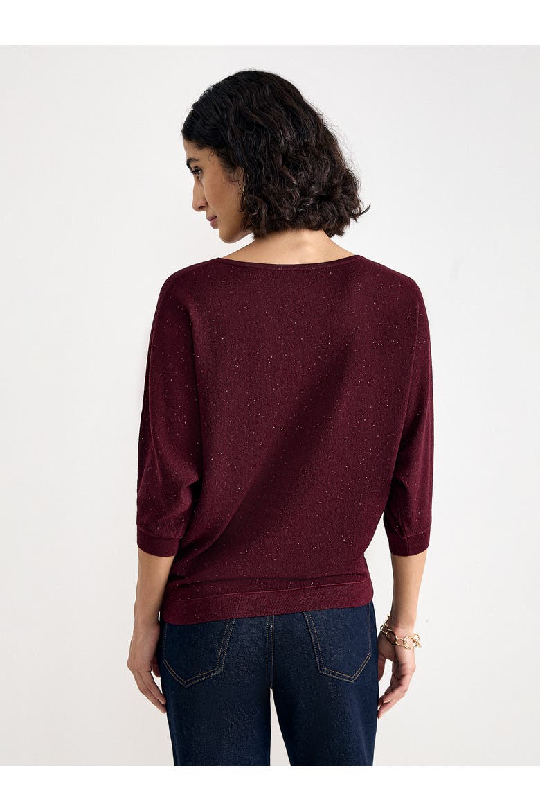 Sequin Cristine Knit, Alternate, color, Burgundy