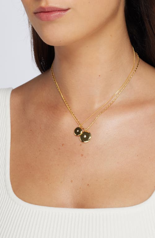 NORDSTROM NORDSTROM SET OF 2 CUBIC ZIRCONIA STARBURST PENDANT NECKLACES