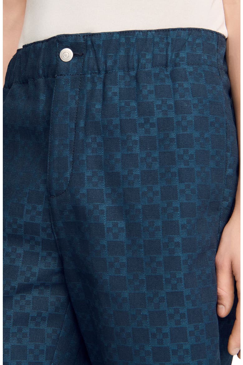 Square Cross denim shorts, Alternate, color, Navy blue