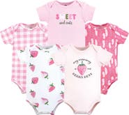 Hudson Baby Cotton Bodysuits 5-Pack