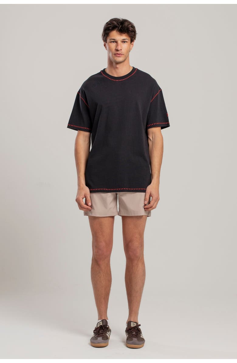 PCFG Pure Cotton Free Heaven Crochet Men T-Shirt, Alternate, color, Black