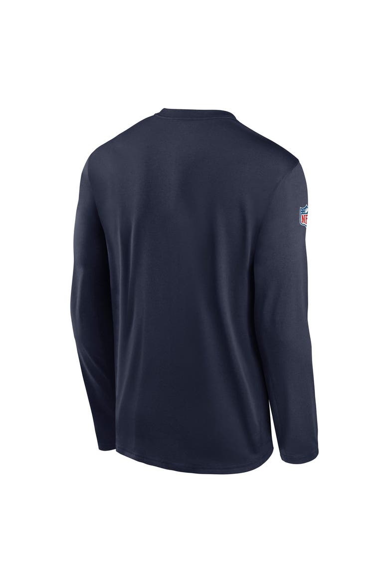 Men's Nike Navy New York Giants Legend Small Logo Dri-FIT Long Sleeve T-Shirt, Alternate, color, Navy
