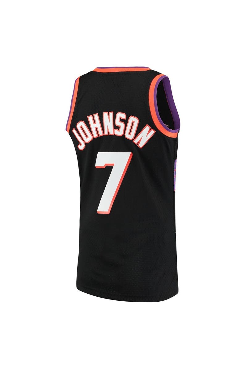 Mitchell & Ness Men's Mitchell & Ness Kevin Johnson Black Phoenix Suns 1996/97 Hardwood Classics Swingman Jersey, Alternate, color, 