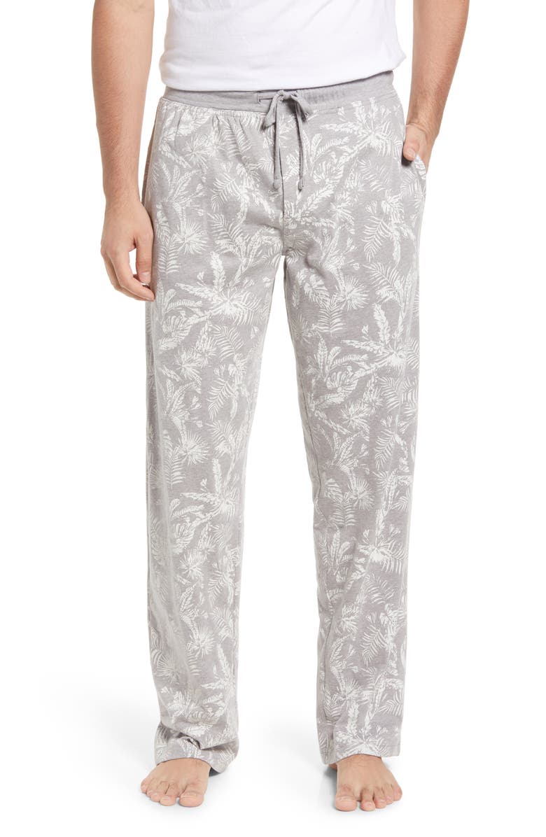 Majestic International Palm Print Cotton Blend Pajama Pants, Main, color, 