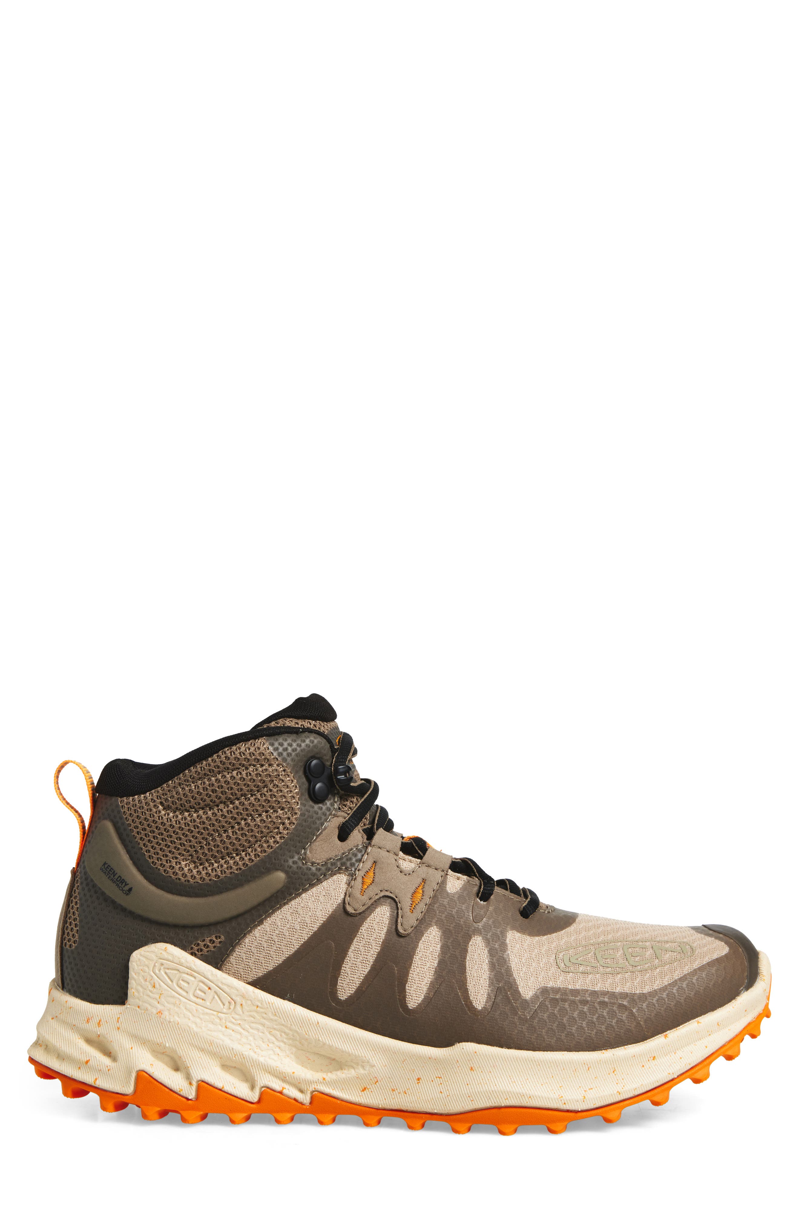 KEEN Zionic Waterproof Hiking Boot, Alternate, color, Brindle/ Bright Marigold