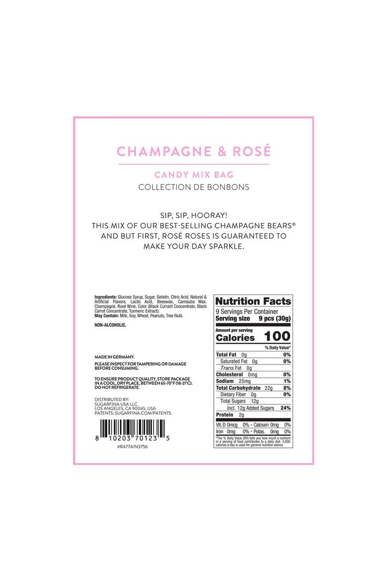 Champagne & Rosé Set of 2 Candy Mixed Bag, Alternate, color, NO COLOR